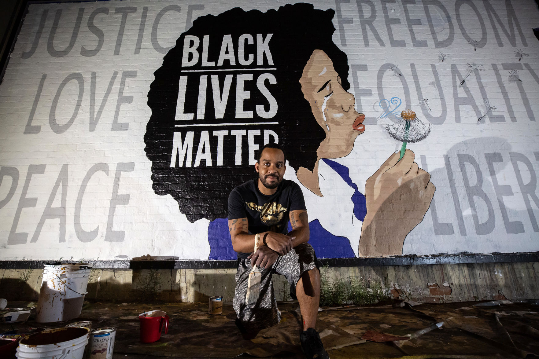 Black Lives Matter mural